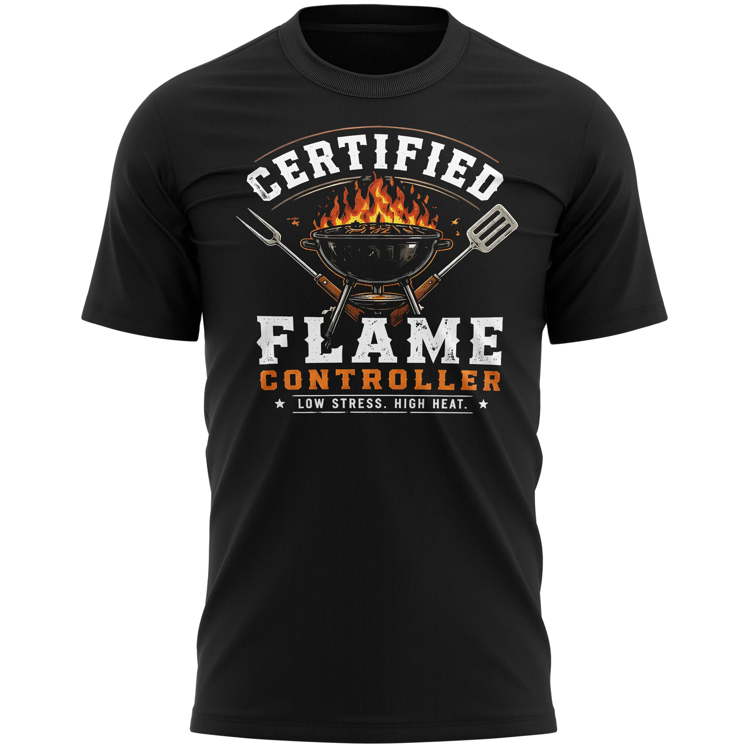 Fathers Day T Shirt For Men Certified Flame Controller BBQ Fathers Day T Shirt For Men Certified Flame Controller BBQ Men's Graphic T-shirts Purple Print House