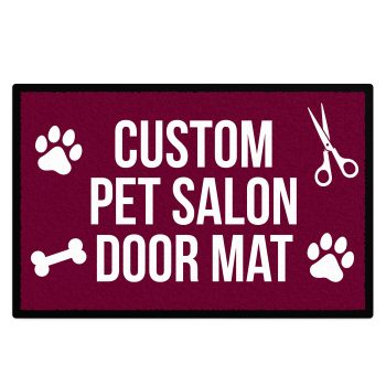 Custom Vets Floor Mat Personalised Door Mat Pet Shops Personalised Floor Mats Purple Print House