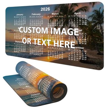 Personalised Calender Mouse Mat Yearly Calendar Overlay Desk Mat Gamer Mouse Mats Purple Print House