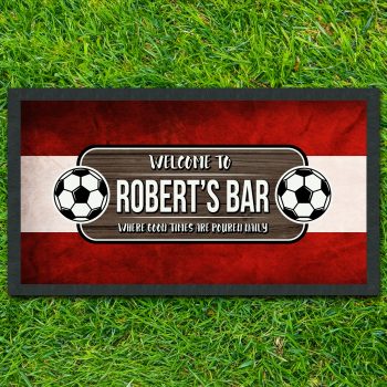 Personalised Austria Football Bar Runner Custom Austrian Bar Design Personalised Bar Runners Purple Print House