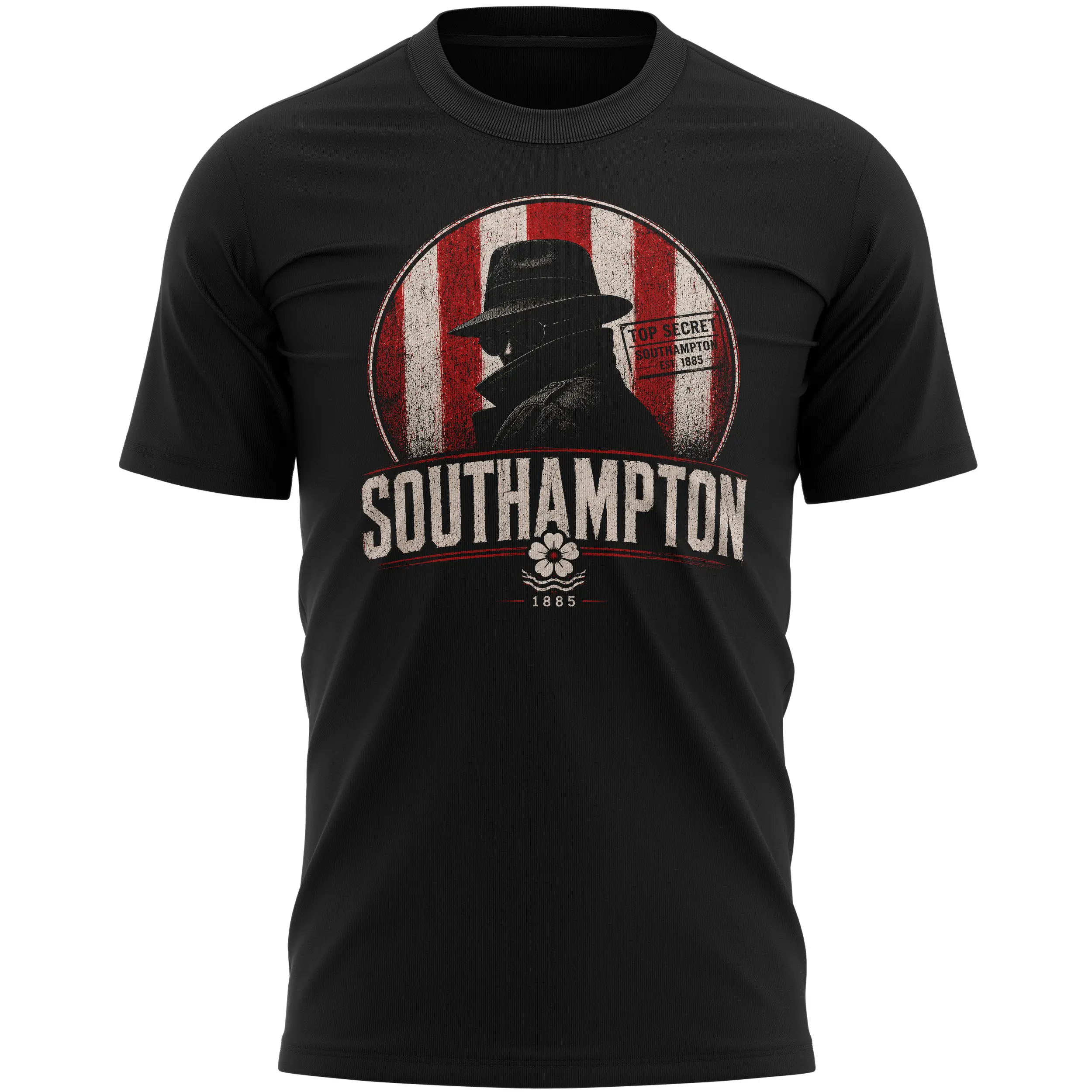 Southampton Mens T Shirt Top Secret Est 1885 Spygate - Purple 