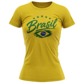 Brasil 2026 Football Supporter Womens T Shirt Retro Brasil 2026 Football Supporter Womens T Shirt Retro Womens Graphic T-shirts Purple Print House