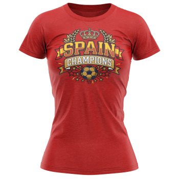 Spain Champions T Shirt For Women Campeones 2026 Design Spain Champions T Shirt For Women Campeones 2026 Design Womens Graphic T-shirts Purple Print House