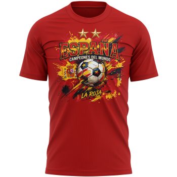 Spain Champions T Shirt For Men La Roja Football Design Spain Champions T Shirt For Men La Roja Football Design Men's Graphic T-shirts Purple Print House