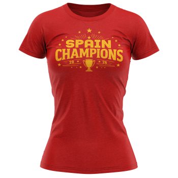 Spain Champions Womens T Shirt 2026 Football Fan Tee Spain Champions Womens T Shirt 2026 Football Fan Tee Womens Graphic T-shirts Purple Print House