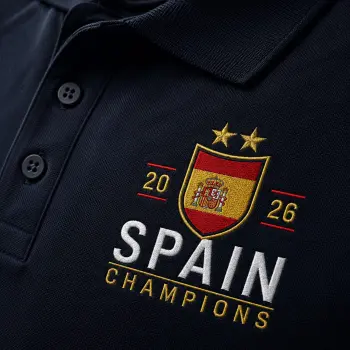 Embroidered Spain Polo Shirt 2026 Champions Design Polo Shirts Purple Print House