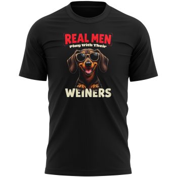 Funny Dachshund Mens T Shirt Real Men Play With Weiners Funny Dachshund Mens T Shirt Real Men Play With Weiners Men's Graphic T-shirts Purple Print House