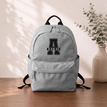 Personalised Boys Premium Mini Backpack Varsity Name Backpacks Purple Print House