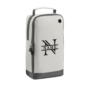 Embroidered Name And Initial Boot Bag Embroidery Design Boot Bag Purple Print House