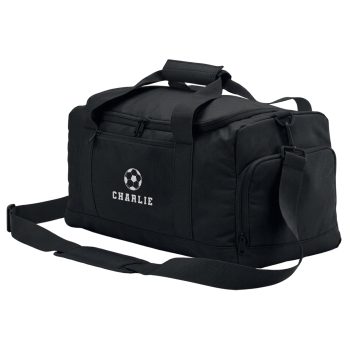 Personalised Embroidered Football Mini Holdall For Kids Baby Bibs Purple Print House