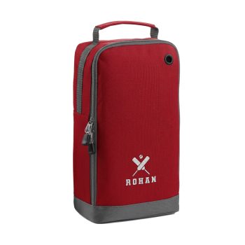 Personalised Embroidered Cricket Boot Bag For Boys Boot Bag Purple Print House