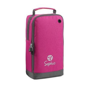 Personalised Embroidered Netball Boot Bag For Girls Boot Bag Purple Print House