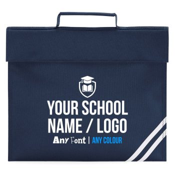 Personalised Back To School Book Bag For Kids Logo or Text Uncategorised Purple Print House