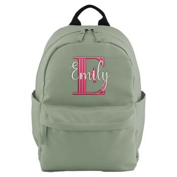 Girls Custom Mini Premium Backpack Embroidered Name Initial Girls Custom Mini Premium Backpack Embroidered Name Initial Backpacks Purple Print House