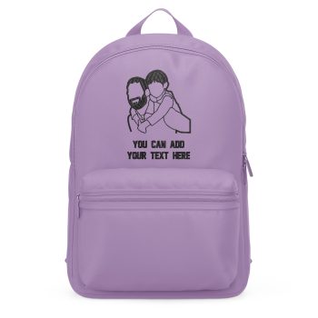 Custom Sketch Image Embroidered Mini Backpack Personalised Custom Sketch Image Embroidered Mini Backpack Personalised Backpacks Purple Print House