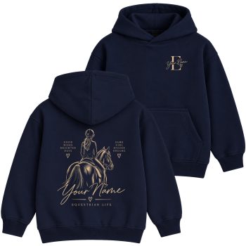 Horse Riding Hoodie For Girls Personalised Equestrian Life Print Horse Riding Hoodie For Girls Personalised Equestrian Life Print Kids' Hoodies Purple Print House